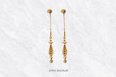 Glide Gold Thread Earrings | Sona Sansaar